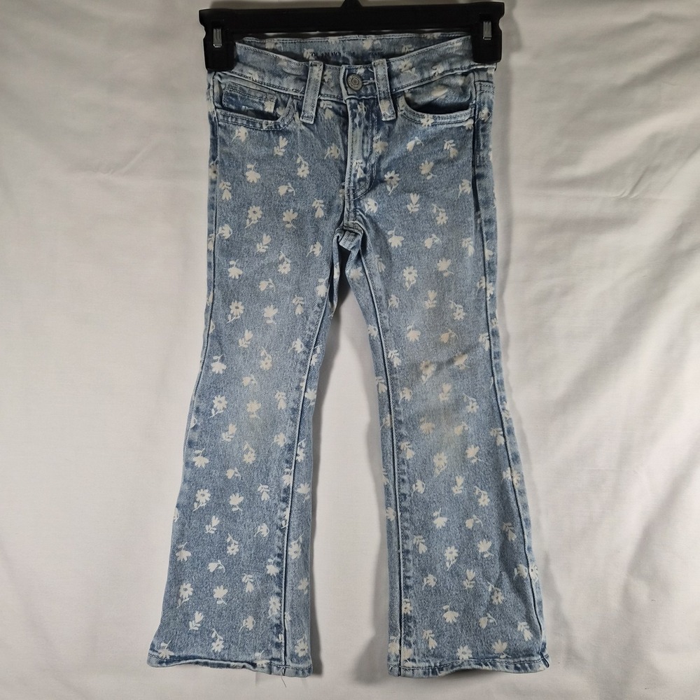 Flare Floral Old Navy Girls Size 6‎ Floral Print Bootcut Flare Jeans Light...